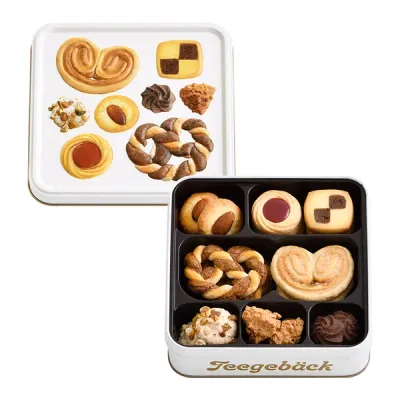 juchheim,  Tee geback, Cookie Assortment 8 kinds 112g in 1 box, for Gift, T-2