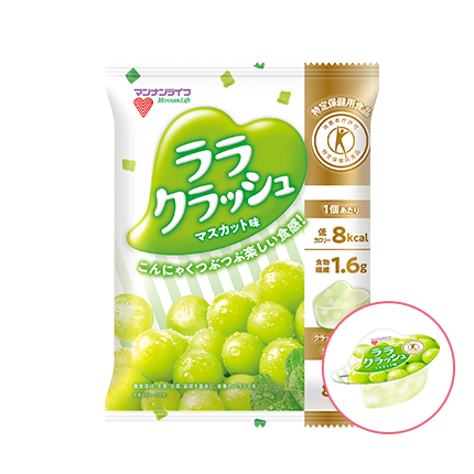 Mannan Life , Rara Crush, Muscat flavor, Konjac Fruits Jelly, 24g x 8 pc