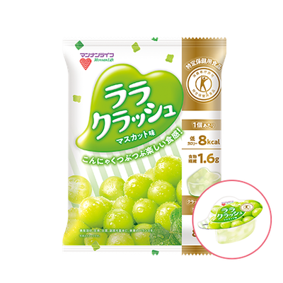 Mannan Life , Rara Crush, Muscat flavor, Konjac Fruits Jelly, 24g x 8 pc