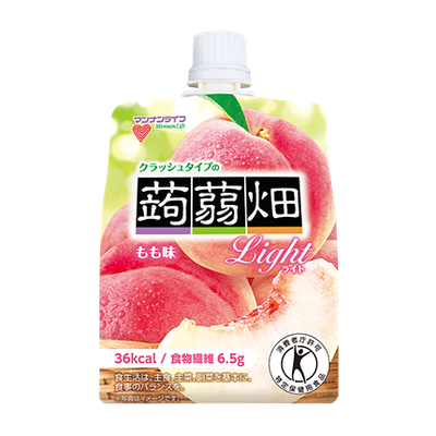 Mannan Life ,Konnyaku Batake Crush Type, Peach flavor, Konjac Fruits Jelly, 150g
