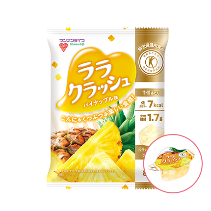 Mannan Life , Rara Crush, Pineapple flavor, Konjac Fruits Jelly, 24g x 8 pc