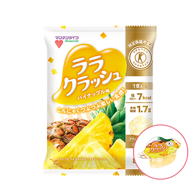 Mannan Life , Rara Crush, Pineapple flavor, Konjac Fruits Jelly, 24g x 8 pc