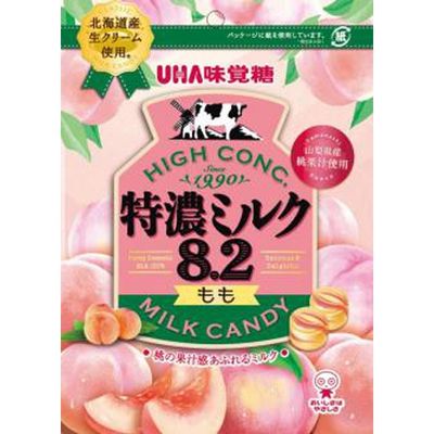 UHA, Hard Candy, Tokunou Milk 8.2, Peach, 70g