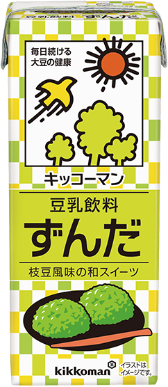 Kikkoman, Soy Milk, Zunda Flavor, Edamame Manju, Chosei Tonyu, 200ml