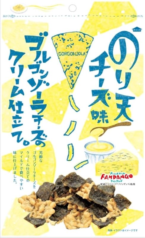 Maruka, Noriten, Crispy Seaweed Tempra Snack, Gorgonzola Cheese Flavor 60g