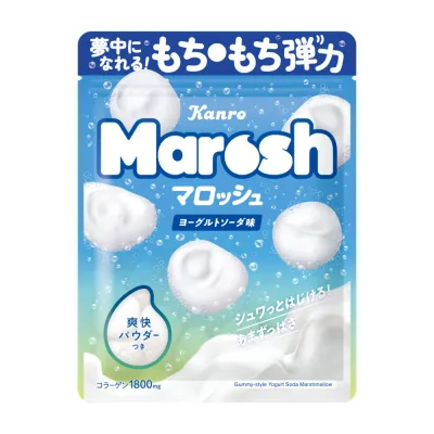 Kanro, Marosh, Yogurt Soda flavor marshmallow, 50g