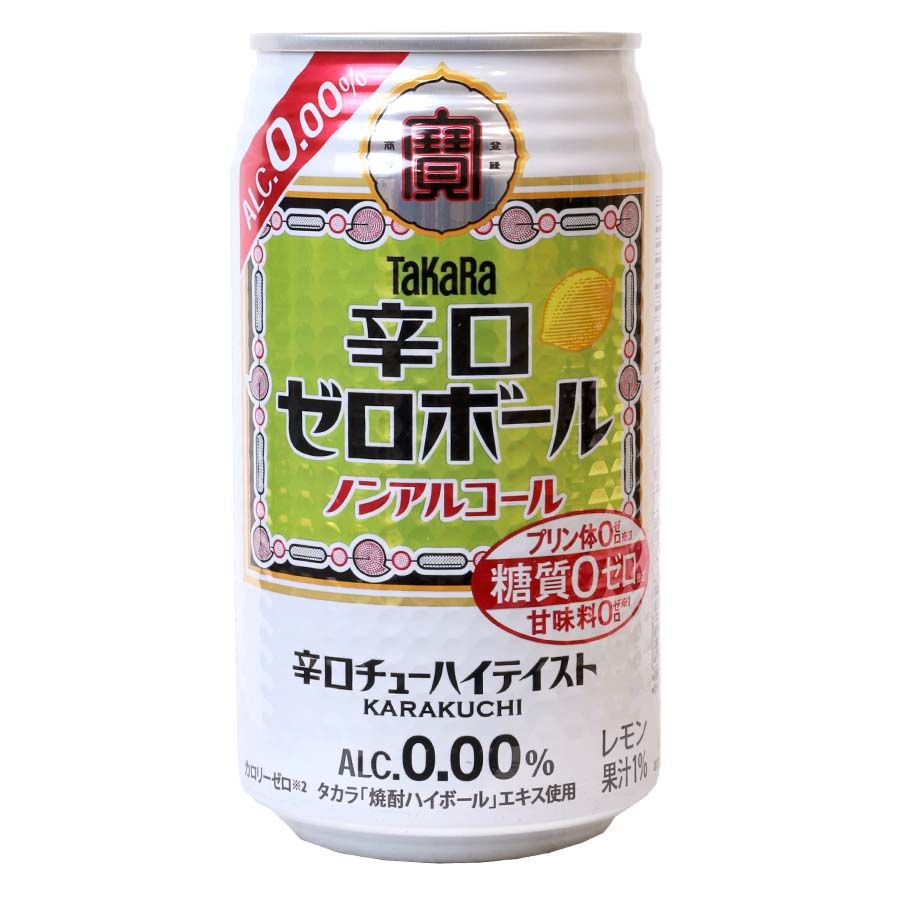 Takarashuzo, Karakuchi Zero Ball, Dry Chuhai Taste, Alcohol Free, 350ml