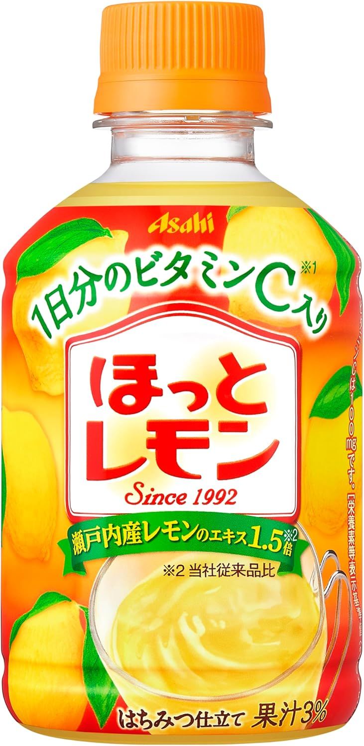 Asahi, Hot Lemon, 280ml x 24 bottles