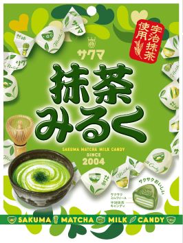 Sakuma, Matcha Milk, Matcha Green Tea and Milk Hard Candy, 58g
