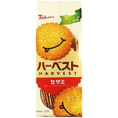 Tohato &quot;Harvest, Sesame&quot; Thin Biscuit, 100g