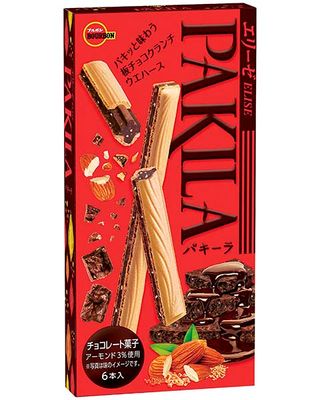 Bourbon, Elise Pakila, Wafer Stick with Milk Chocolate, 6 sticks in 1 box