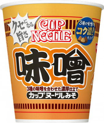 Nissin Cup Noodle Miso, Japanese Ramen, 1 Cup 82g