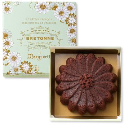 Bretonne, Margaret Cake au Chocolat, Chocolate Cake, 12cm x 12cm, For Gift