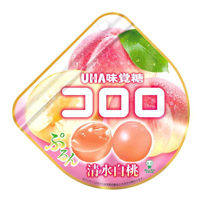 UHA mikakuto &quot;Kororo, White Peach&quot; Premium Gummy Candy, 40g