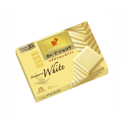 Morinaga, Carre de Chocolat, Madagascar White, 18 pcs