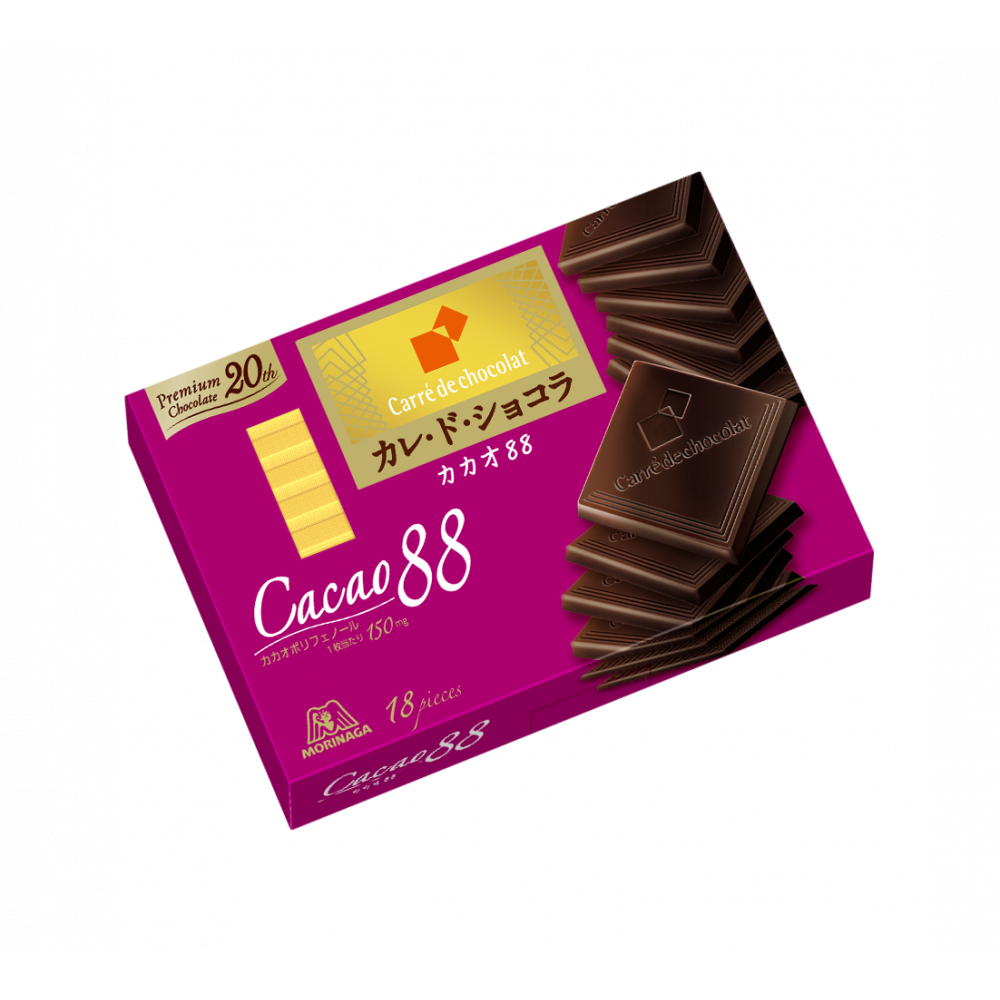Morinaga, Carre de Chocolat, Cacao 88, 18 pcs, Sale