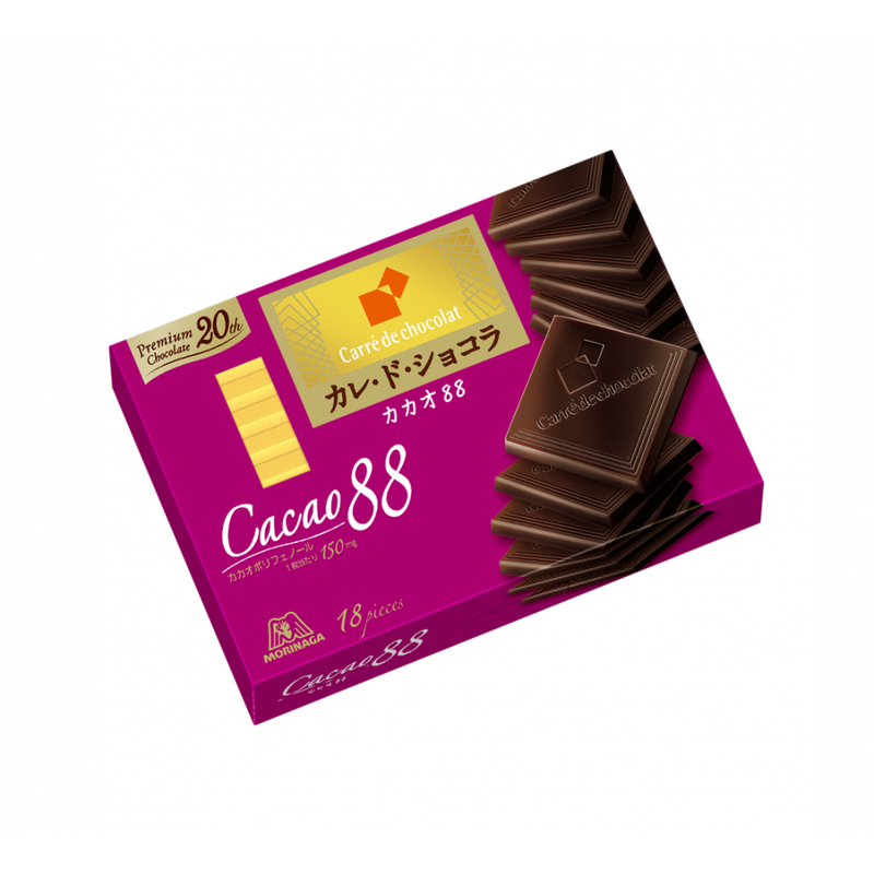 Morinaga, Carre de Chocolat, Cacao 88, 18 pcs, Sale