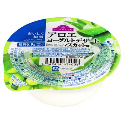 TopValu, Aroe Yogurt Jelly, Muscat Flavor, 153g