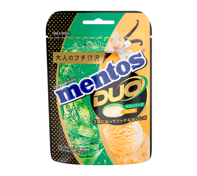 Kracie, Mentos, Duo, Melon Soda Vanilla, 45g