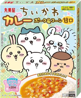 Marumiya, Chiikawa Curry, Pork &amp; Corn, Mild Taste, w/ a Sticker, 160g