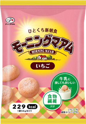 Fujiya, Morning Ma&#39;am, Soft Cookie, Strawberry Flavor, 50g