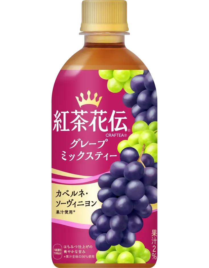 Coca-Cola Japan,  Koucha kaden, Kochakaden Craftea, Grape and Fruits mix tea, 440ml