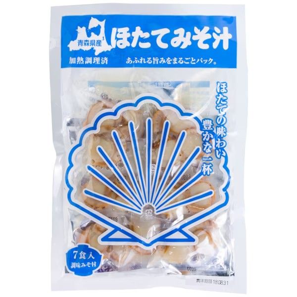Shijimi-chan Honpo, Hotate Misoshiru, Scallop Instant Miso Soup, 7 cups