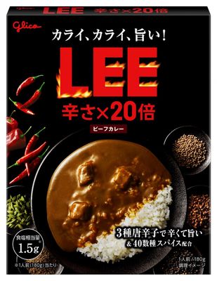 Glico &quot;LEE Beef Curry&quot; Extra Hot X20, Retort pack 180g