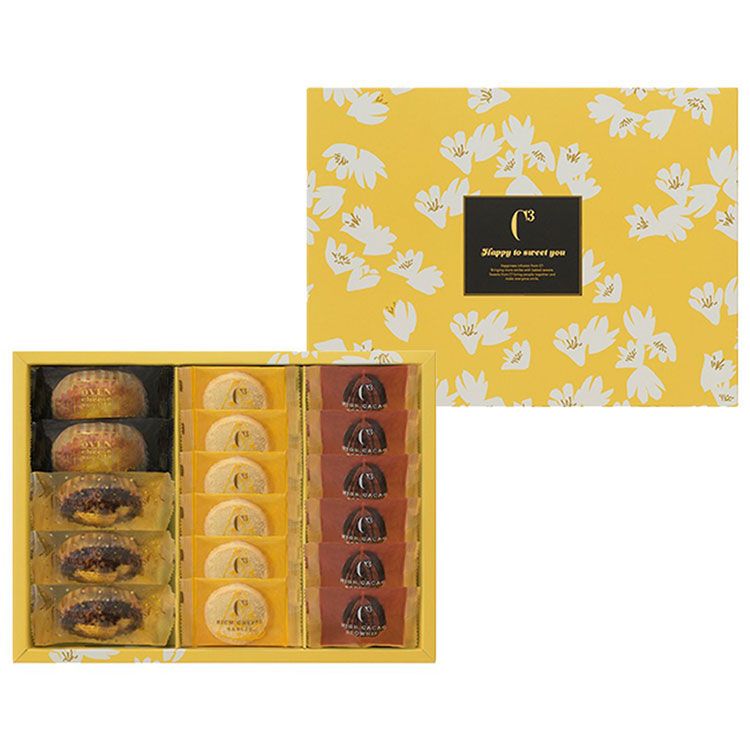 C3, Happy Sweet Assort S, Oven Cheese Souffle, Tiramis Cup Cake, 17 pcs in 1 box
