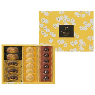 C3, Happy Sweet Assort S, Oven Cheese Souffle, Tiramis Cup Cake, 17 pcs in 1 box