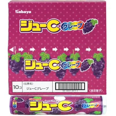 Kabaya &quot;Ju-C, Grape Flavor&quot; 24g x 10 packs as 1 set