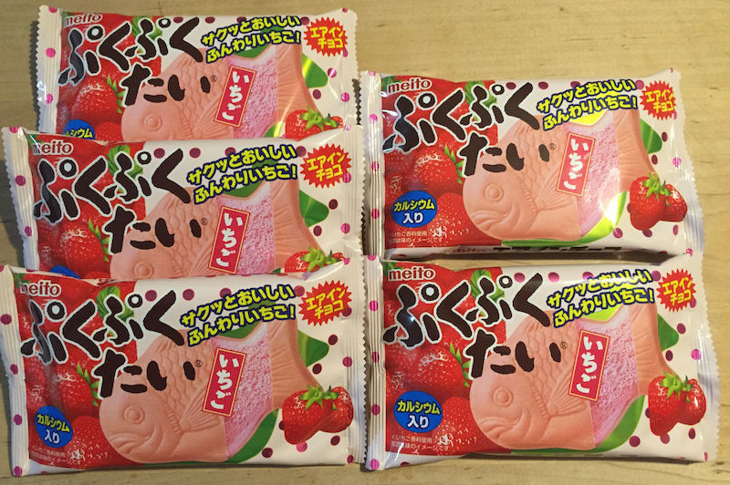 Meito &quot;Puku Puku Tai, Strawberry&quot;, 17g x 10 packs