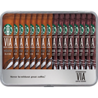 Starbucks Japan, VIA, House Blend &amp; Italian Roast&quot; in a Can, 16 sticks