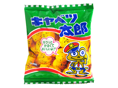 Kado&#39;s Taro Series, Kyabetsu Taro, &quot;Cabbage Taro&quot;, Crispy Corn Snack, 14g