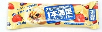 Asahi &quot;Asahi &quot; Ippon manzoku bar&quot; Cereal bar, White Chocolate