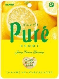 Kanro &quot;Pure Gummy, Lemon Flavor&quot; 56g