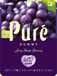 Kanro &quot;Pure Gummy, Grape Flavor&quot; 56g