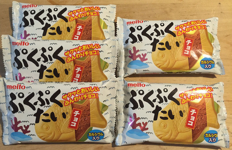 Meito &quot;Puku Puku Tai, Chocolate&quot;, 17g x 10 packs