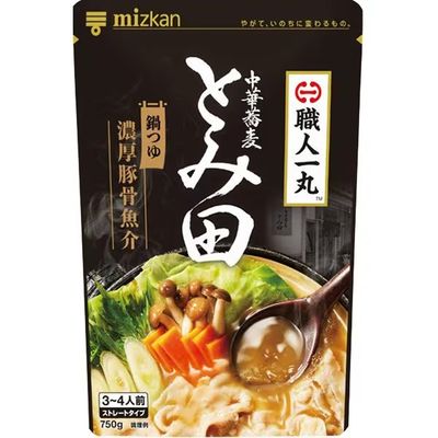Mizkan, Tomita, Noukou Tonkotsu Gyokai Nabe Tsuyu, Pork &amp; Seafood Stock, 750g