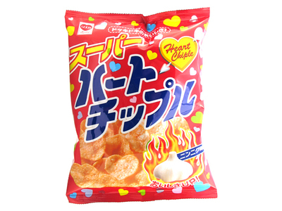 Riska &quot;Heart Chiple&quot;, Heart Shaped Rice Cracker, Garlic flavor, 63g