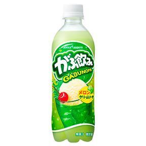 Pokka Sapporo &quot;Gabunomi, Melon Cream Soda Flavor&quot; 500ml