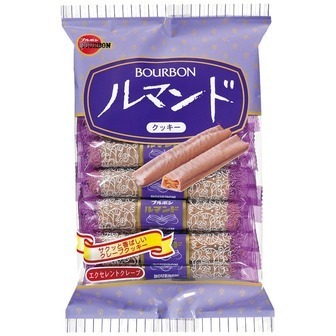 Bourbon &quot;Lumando, Rumando&quot; Crepe cookies, 12 bars in 1 pack, 105g