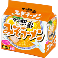 Sanyo Syokuhin &quot;Sapporo Ichiban, Miso, Ramen&quot; 5 packs in 1 bag, 500g