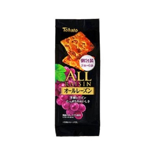 Tohato &quot;All Raisin&quot;, Soft Cookie, 12 pcs in 1 bag