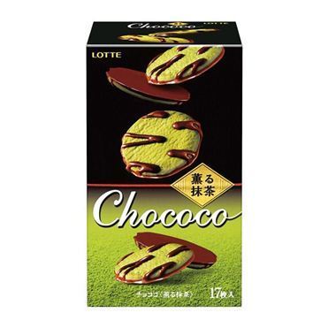 Lotte, Chococo, Cookie Snadwich, Matcha flavor