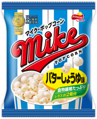 Frito Lay, Mike Popcorn, Pop Corn "Butter Soy Sauce Flaovr" 50g