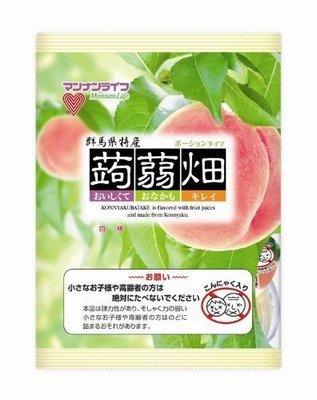 Mannan Life &quot;Konnyaku Batake, Peach flavor&quot; Konjac Fruits Jelly, 25g x 10 pc