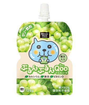 Coca-Cola &quot;Purun Purun Qoo, Muscat flavor&quot; Minute Maid Jelly Drink, 125g