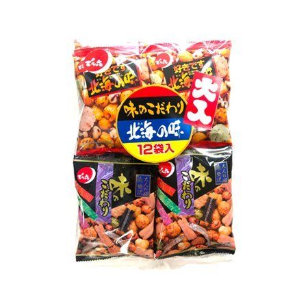 Denroku, Oiri Pair Pack, Aji no Kodawari &amp; Hokkai no Aji, Assortment, 12 mini packs in 1 bag