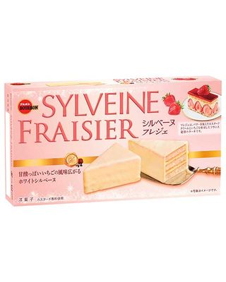 Bourbon &quot;SYLVEINE&quot; Chocolate Cake, Strawberry, 6 Pieces in 1 Box